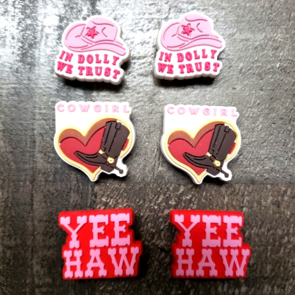 Dolly Cowgirl Croc Charms